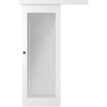 Межкомнатная дверь Кремона 1 Купе Эмаль белый 2,0х0,9