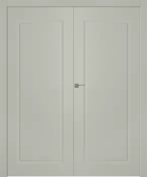 Межкомнатная дверь Кремона 1 Распашная двойная Эмаль белый 2,0х0,8