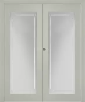 Межкомнатная дверь Кремона 1 Распашная двойная Эмаль шёлк нестандарт