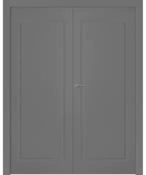 Межкомнатная дверь Кремона 1 Распашная двойная Эмаль белый 2,0х0,8