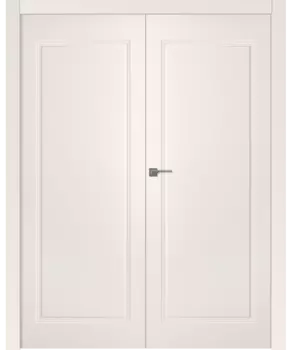 Межкомнатная дверь Кремона 1 Распашная двойная Эмаль белый 2,0х0,8