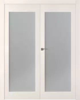 Межкомнатная дверь Кремона 1 Распашная двойная Эмаль белый 2,0х0,9