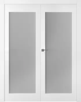 Межкомнатная дверь Кремона 1 Распашная двойная Эмаль белый 2,0х0,9