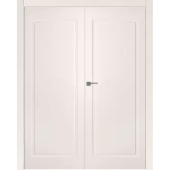 Межкомнатная дверь Кремона 1 Распашная двойная Эмаль белый 2,0х0,8