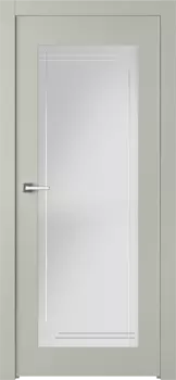 Межкомнатная дверь Кремона 1 Распашная Эмаль светло - серый 2,0х0,9