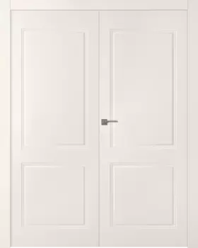 Межкомнатная дверь Кремона 2 Распашная двойная Эмаль белый 2,0х0,7