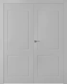 Межкомнатная дверь Кремона 2 Распашная двойная Эмаль белый 2,0х0,7
