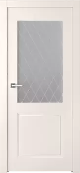 Межкомнатная дверь Кремона 2 Распашная Эмаль светло - серый 2,0х0,9