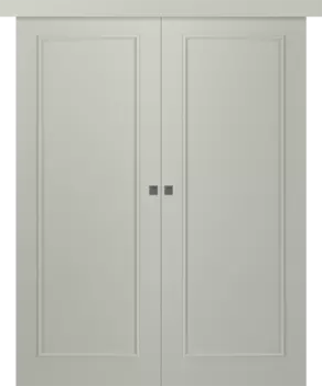 Межкомнатная дверь Ламира 1 Купе двойное Эмаль белый 2,0х0,9
