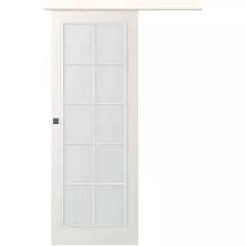 Межкомнатная дверь Ламира 1 Купе двойное Эмаль жемчуг 2,0х0,7