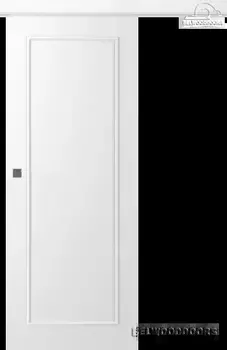 Межкомнатная дверь Ламира 1 Купе Эмаль белый 2,0х0,9