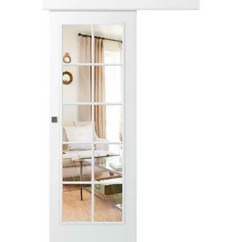 Межкомнатная дверь Ламира 1 Купе Эмаль белый 2,0х0,8