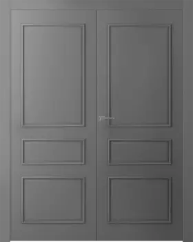 Межкомнатная дверь Ламира 3 Распашная двойная Эмаль белый 2,0х0,8