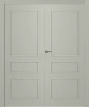 Межкомнатная дверь Ламира 3 Распашная двойная Эмаль белый 2,0х0,8