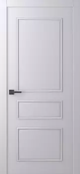 Межкомнатная дверь Ламира 3 Распашная Эмаль светло - серый 2,0х0,9