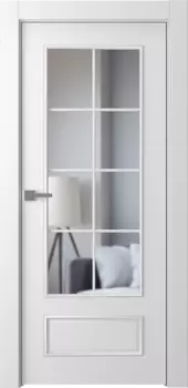 Межкомнатная дверь Ламира 5 Распашная Эмаль белый 2,0х0,6