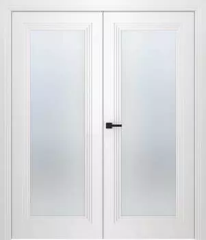 Межкомнатная дверь Левел 1 Двойная Эмаль белый нестандарт