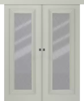 Межкомнатная дверь Палаццо 1 Купе двойное Эмаль шёлк нестандарт