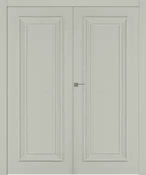 Межкомнатная дверь Палаццо 1 Распашная двойная Эмаль белый 2,0х0,6