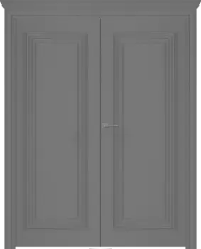 Межкомнатная дверь Палаццо 1 Распашная двойная Эмаль белый 2,0х0,6