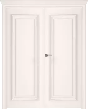 Межкомнатная дверь Палаццо 1 Распашная двойная Эмаль белый 2,0х0,6