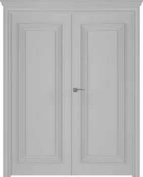 Межкомнатная дверь Палаццо 1 Распашная двойная Эмаль белый 2,0х0,6