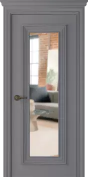 Межкомнатная дверь Палаццо 1 Распашная Эмаль графит 2,0х0,7