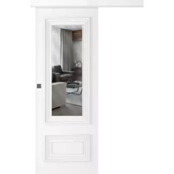 Межкомнатная дверь Палаццо 2 Купе Эмаль белый 2,0х0,7