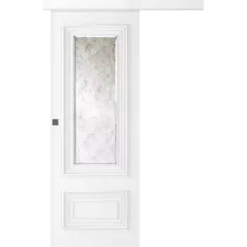 Межкомнатная дверь Палаццо 2 Купе Эмаль белый 2,0х0,8