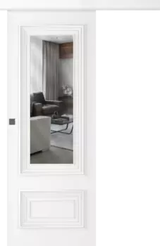 Межкомнатная дверь Палаццо 2 Купе Эмаль белый нестандарт