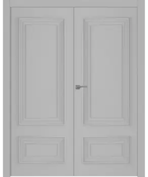 Межкомнатная дверь Палаццо 2 Распашная двойная Эмаль белый 2,0х0,6