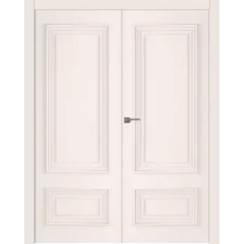 Межкомнатная дверь Палаццо 2 Распашная двойная Эмаль белый 2,0х0,6