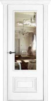 Межкомнатная дверь Палаццо 2 Распашная Эмаль белый 2,0х0,6