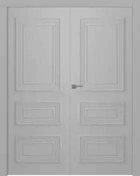 Межкомнатная дверь Палаццо 3/1 Распашная двойная Эмаль белый 2,0х0,9