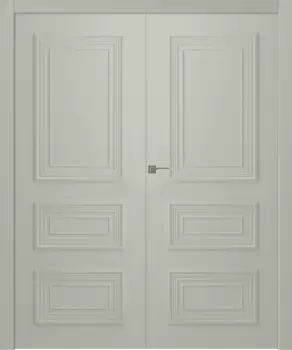 Межкомнатная дверь Палаццо 3/1 Распашная двойная Эмаль белый 2,0х0,9
