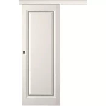 Межкомнатная дверь Платинум 1 Купе Эмаль белый 2,0х0,6
