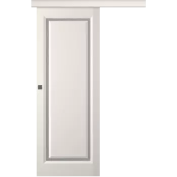 Межкомнатная дверь Платинум 1 Купе Эмаль белый 2,0х0,6