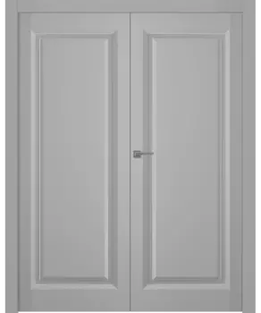 Межкомнатная дверь Платинум 1 Распашная двойная Эмаль белый 2,0х0,6