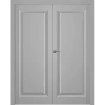 Межкомнатная дверь Платинум 1 Распашная двойная Эмаль белый 2,0х0,6