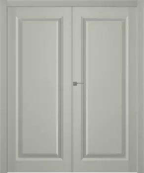 Межкомнатная дверь Платинум 1 Распашная двойная Эмаль белый 2,0х0,6