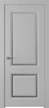 Межкомнатная дверь Платинум 2 Распашная Эмаль графит 2,0х0,6