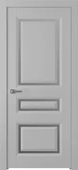 Межкомнатная дверь Платинум 3/1 Распашная Эмаль светло - серый 2,0х0,7