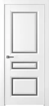 Межкомнатная дверь Платинум 3/1 Распашная Эмаль светло - серый 2,0х0,7