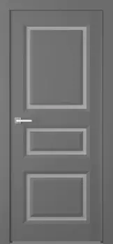 Межкомнатная дверь Платинум 3/1 Распашная Эмаль светло - серый 2,0х0,7