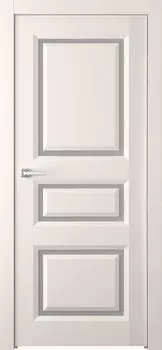 Межкомнатная дверь Платинум 3/1 Распашная Эмаль светло - серый 2,0х0,7