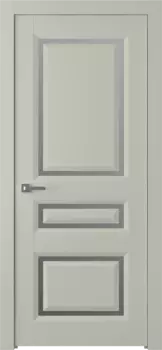 Межкомнатная дверь Платинум 3/1 Распашная Эмаль светло - серый 2,0х0,7