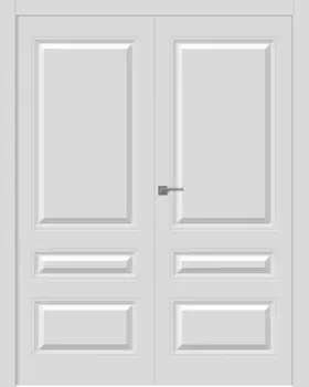 Межкомнатная дверь Роялти Распашная двойная Эмаль белый 2,0х0,8