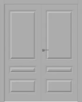 Межкомнатная дверь Роялти Распашная двойная Эмаль белый 2,0х0,8