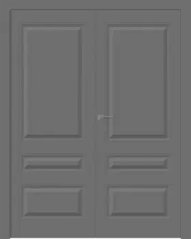 Межкомнатная дверь Роялти Распашная двойная Эмаль белый 2,0х0,8