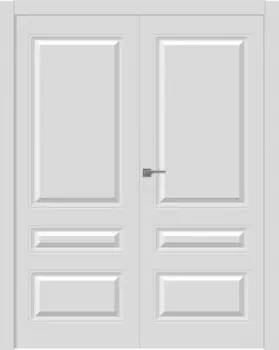 Межкомнатная дверь Роялти Распашная двойная Эмаль белый 2,0х0,6